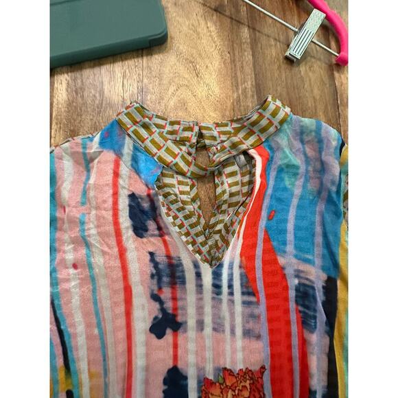 Anthropologie Conditions Apply Retro Peasant Blouse Top Size Small - Picture 11 of 11
